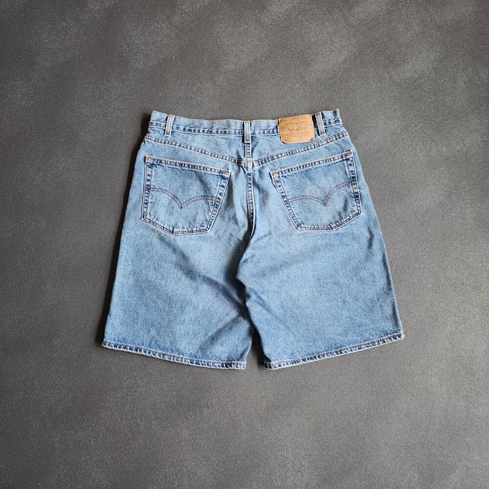 Vintage Levi's 550 Relaxed Fit Blue Denim Jean Shorts 38